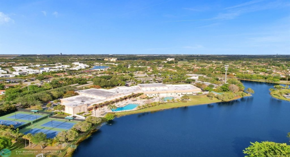 This is Bonaventure Town Center - mandatory membership of $360/year - workout, bowling, tennis, pool, social center and much much more- 1/2 mile away