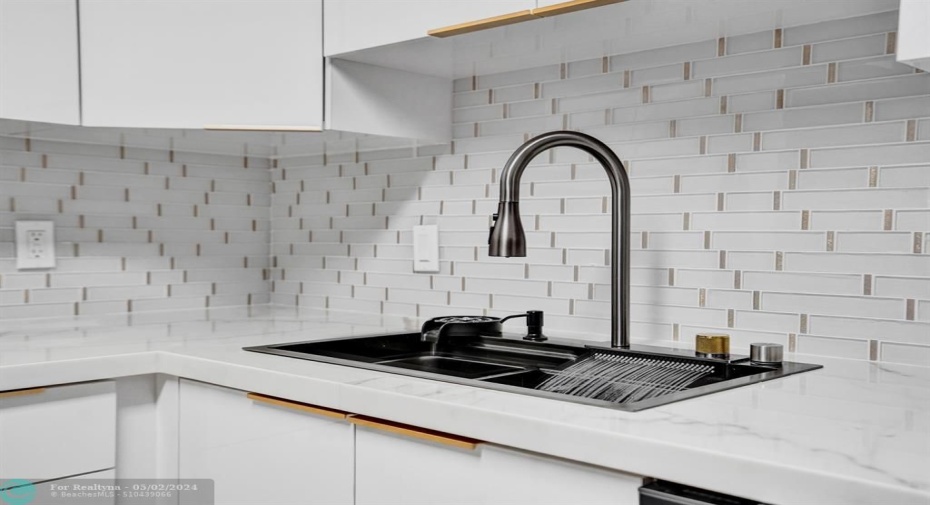 Check out this beautiful sink! With vegetable wash feature and cup cleaning feature