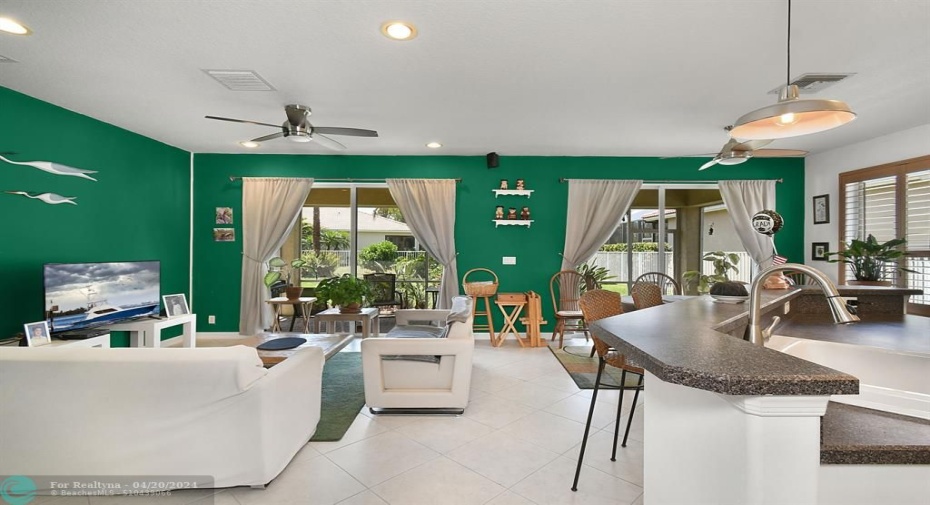 KITCHEN AND FAMILY ROOM