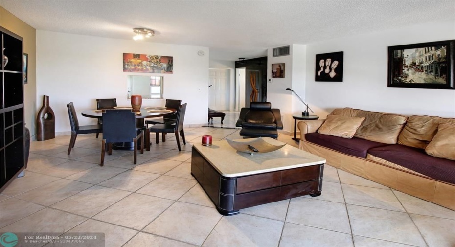 Living room Dining area toward front door