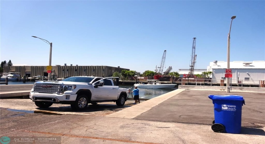 numerous boat launches  in the park west side of the intracoastal.
