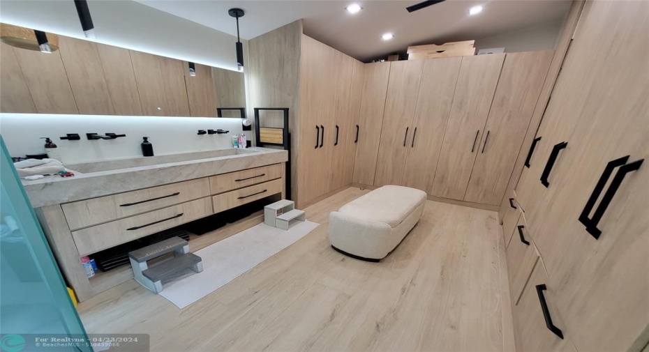 Master Bathroom Closets