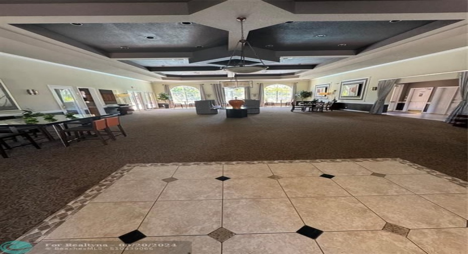 Community clubhouse with large pool, gym, card room, full kitchen