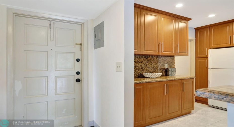 Entrance into kitchen
