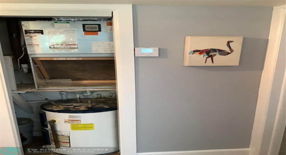 Water heater ac location