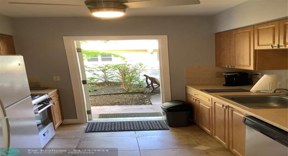 Back door kitchen