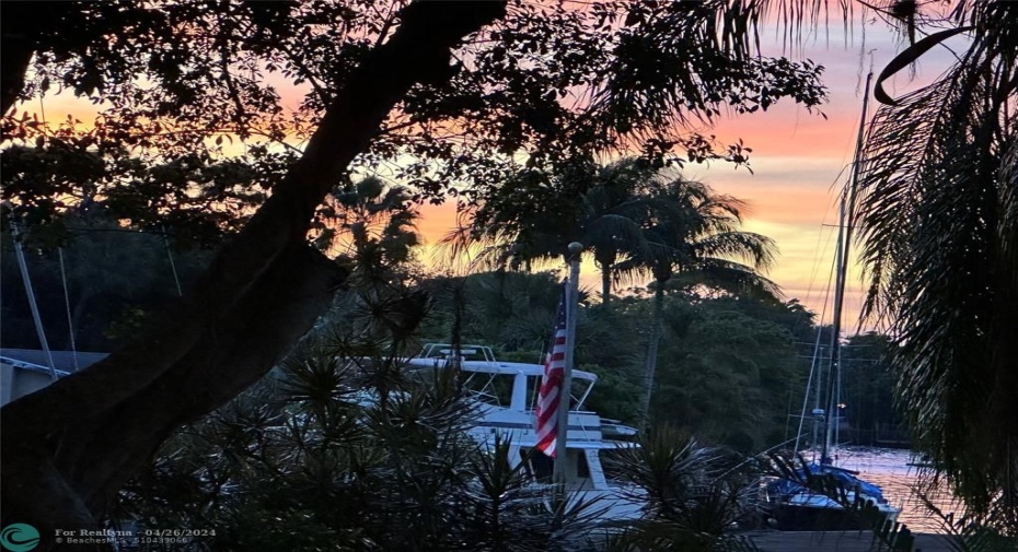 Breathtaking sunsets from the patio