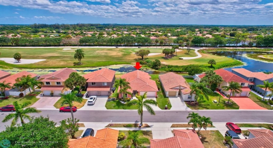 Golf and lake view