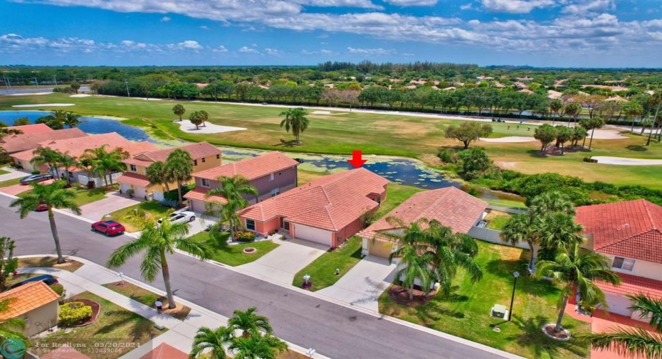 Golf and lake view