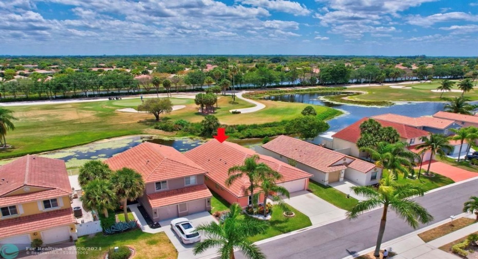 Golf and lake view
