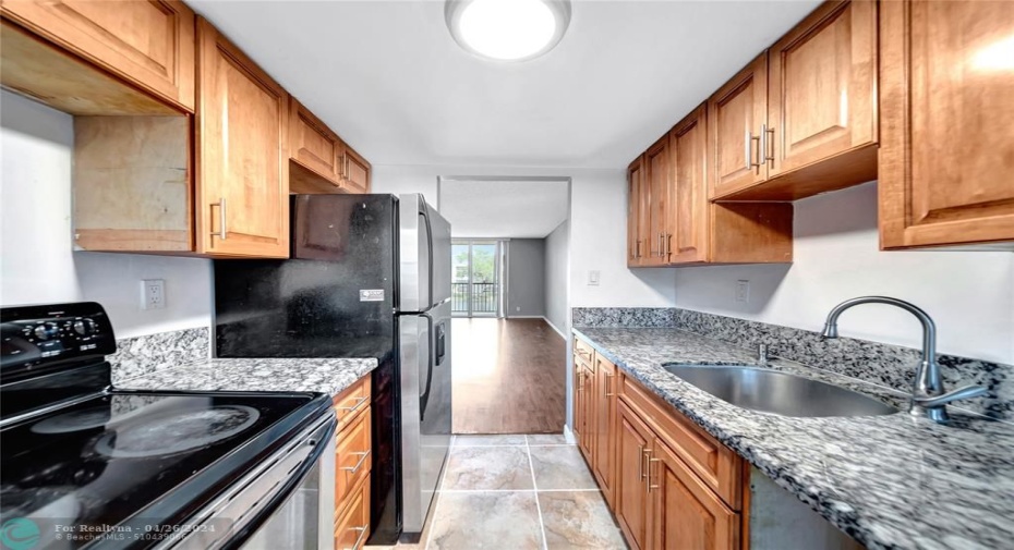 Kitchen With Entrance to Living Room