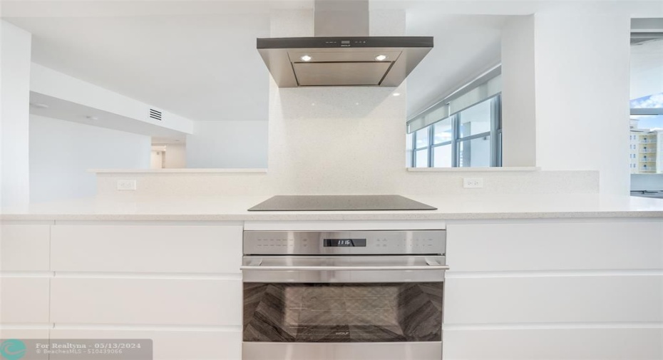 Kitchen is open to formal dining room
