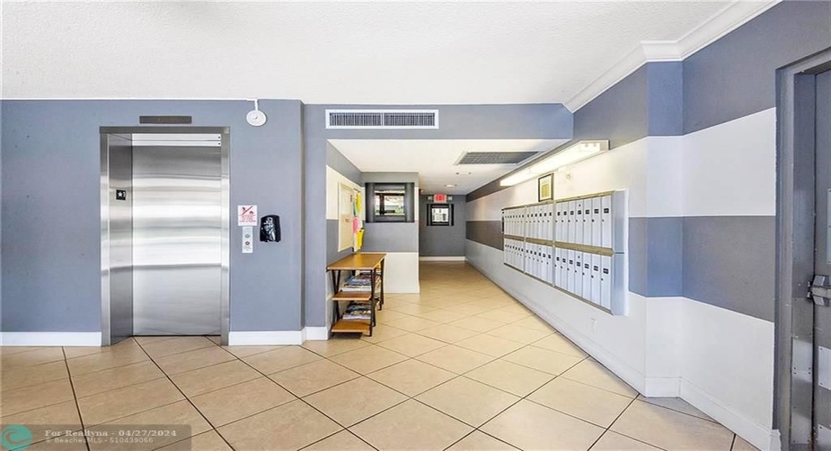 Community Mailroom and Elevator