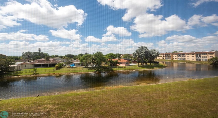 Great views from enclosed patio!