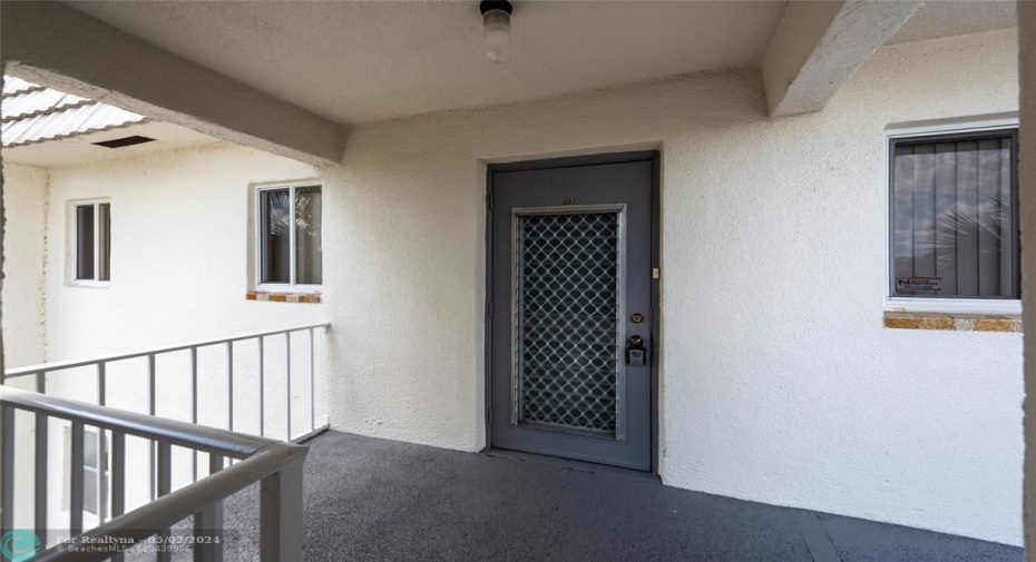 Desireable corner location offers privacy and low traffic