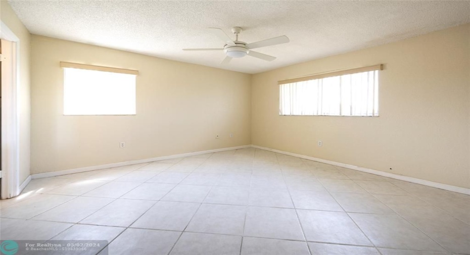 Bedroom features very large walk in closet