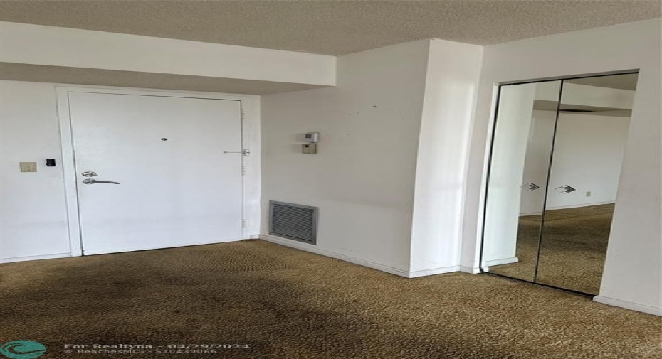Entrance door and Coat closet