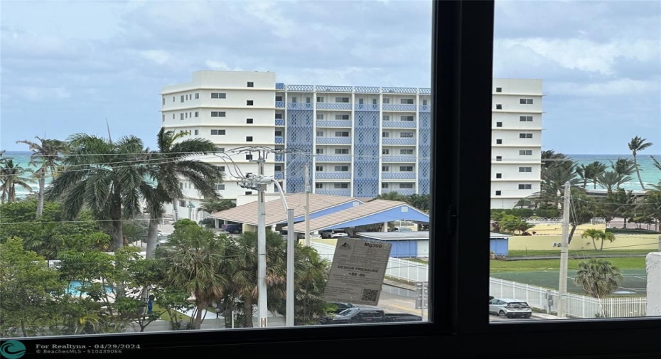 Master bedroom view from Hurricane proof Windows