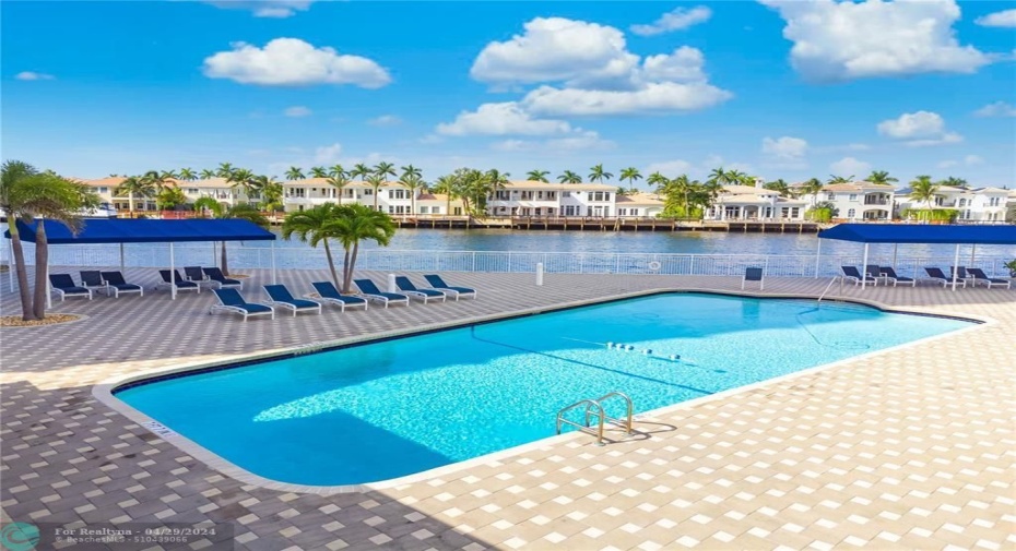 Pool morning and afternoon Sun overlooking the ICW