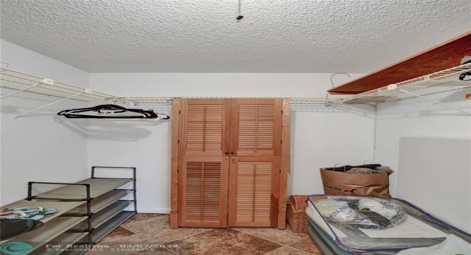 Master walk in closet