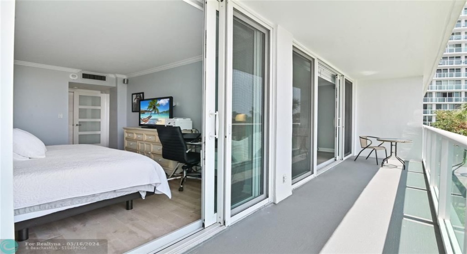 Double Balcony from Maser Bedroom