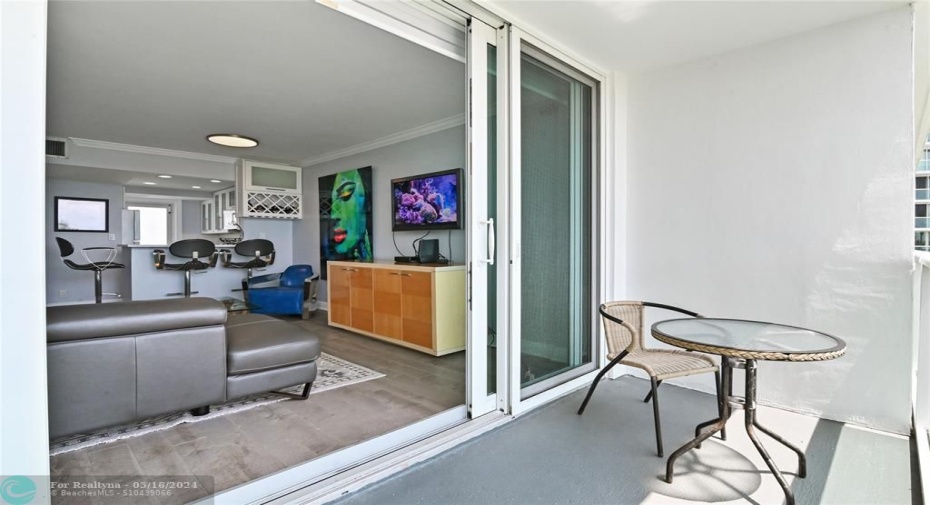 Double Balcony Living room view