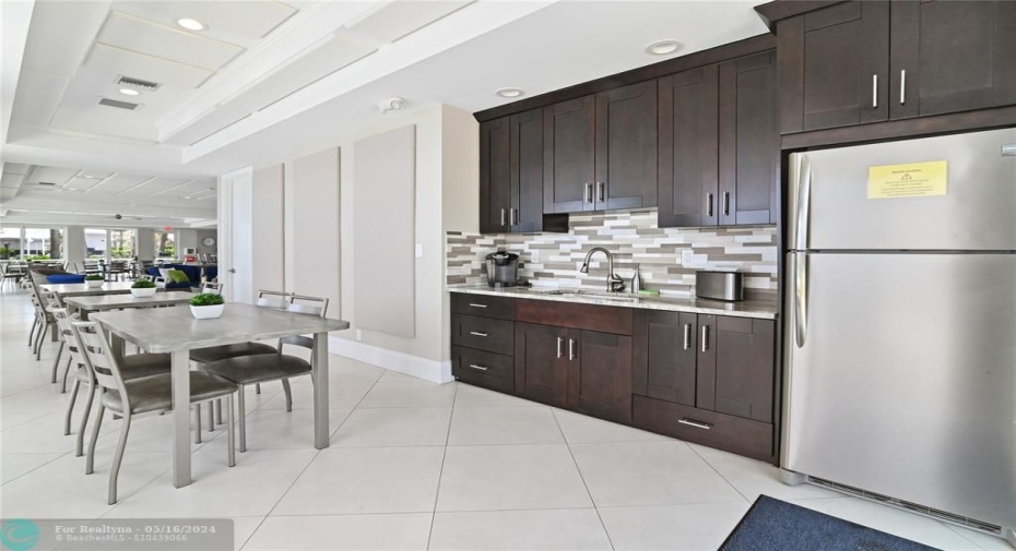 Kitchen at beach club