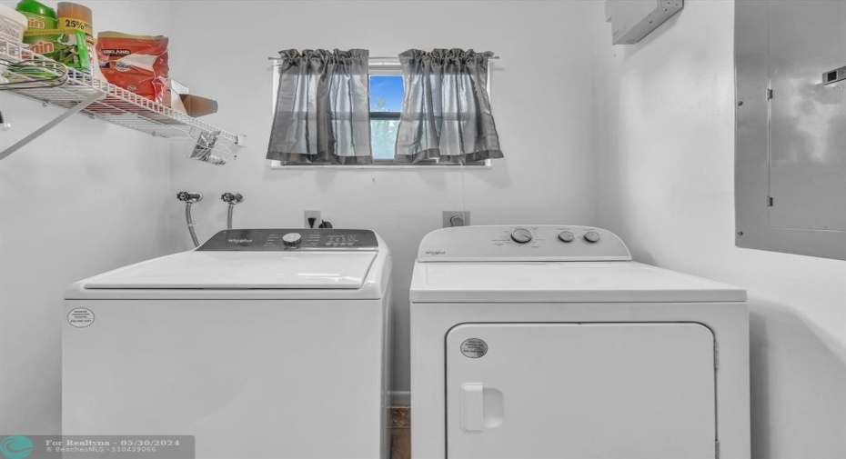 Inside washer & dryer