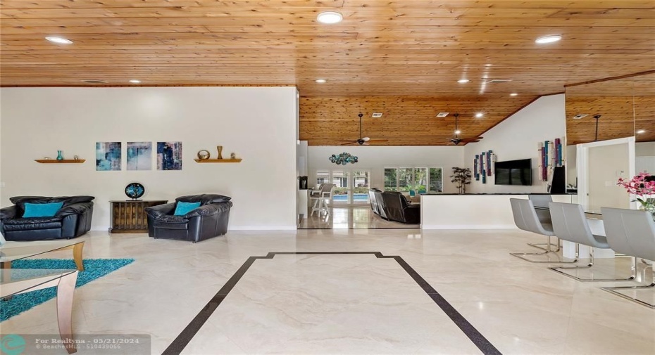 MARBLE FLOORS WITH GRANITE IN-LAYS