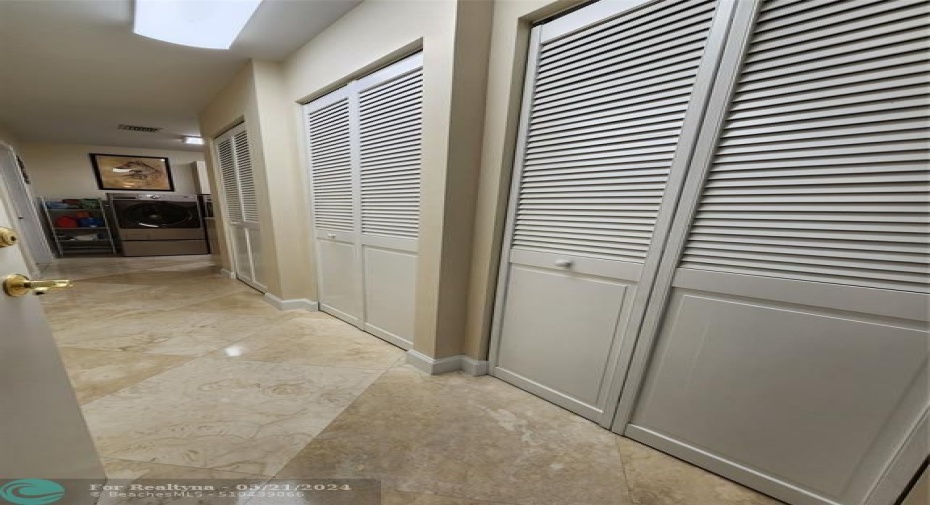 SO MUCH EXTRA STORAGE-THREE CLOSETS IN LAUNDRY ROOM
