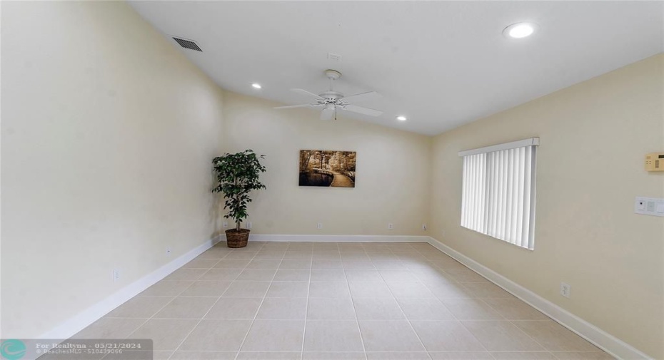CAN BE SECOND BEDROOM WITH ADDED WALL AND DOOR OR LEAVE OPEN FOR LIVING ROOM AREA, WEIGHT EQUIPMENT