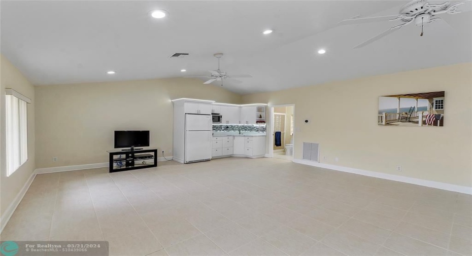GREAT ROOM-LIVING/DINING ROOM- KITCHENETTE