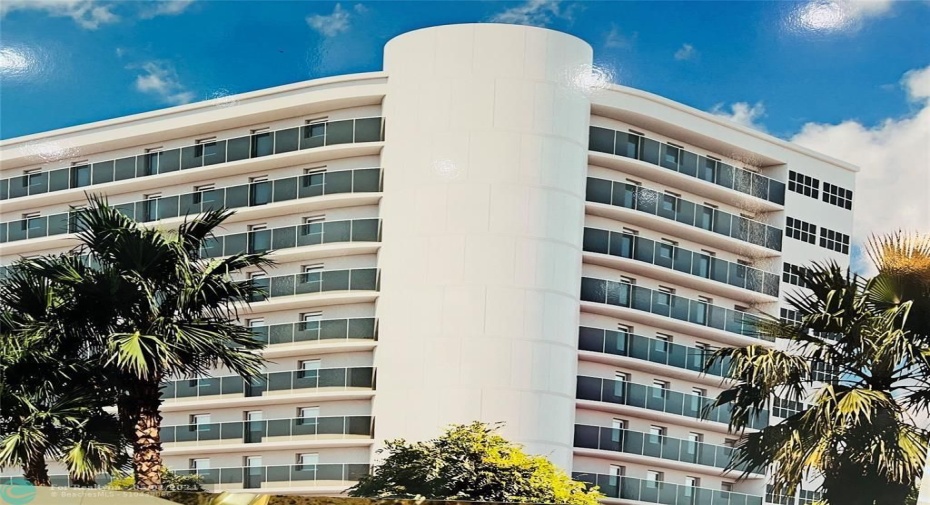Completed version of the building