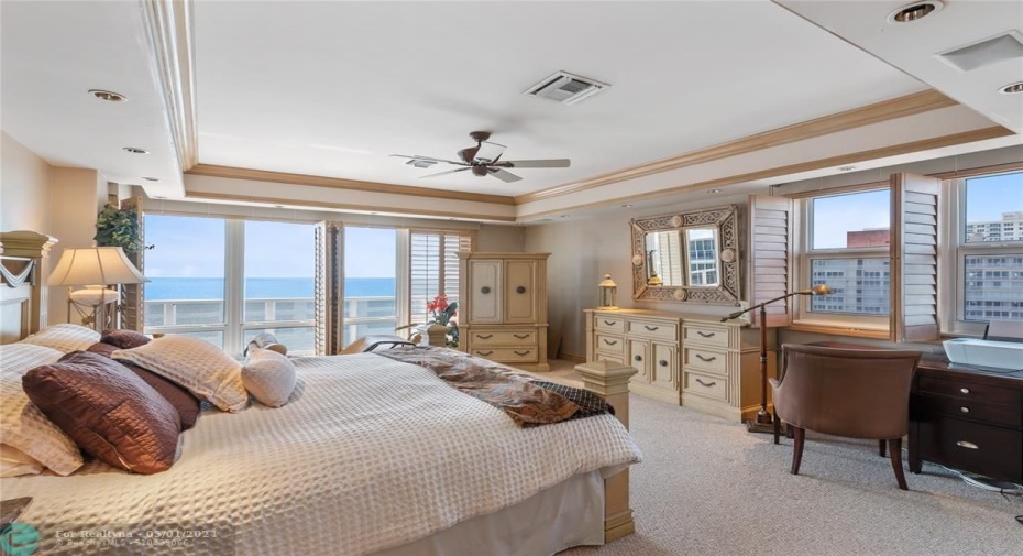 Bright Corner Master Bedroom