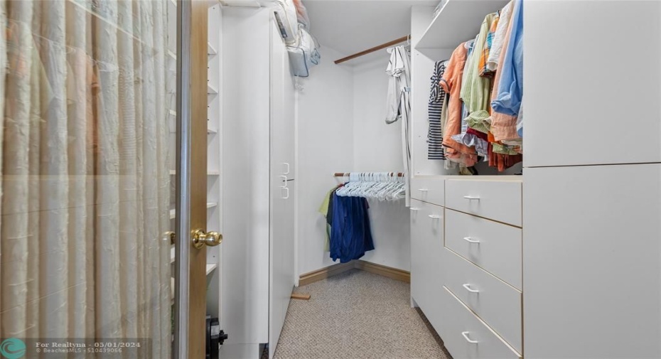 Master closet