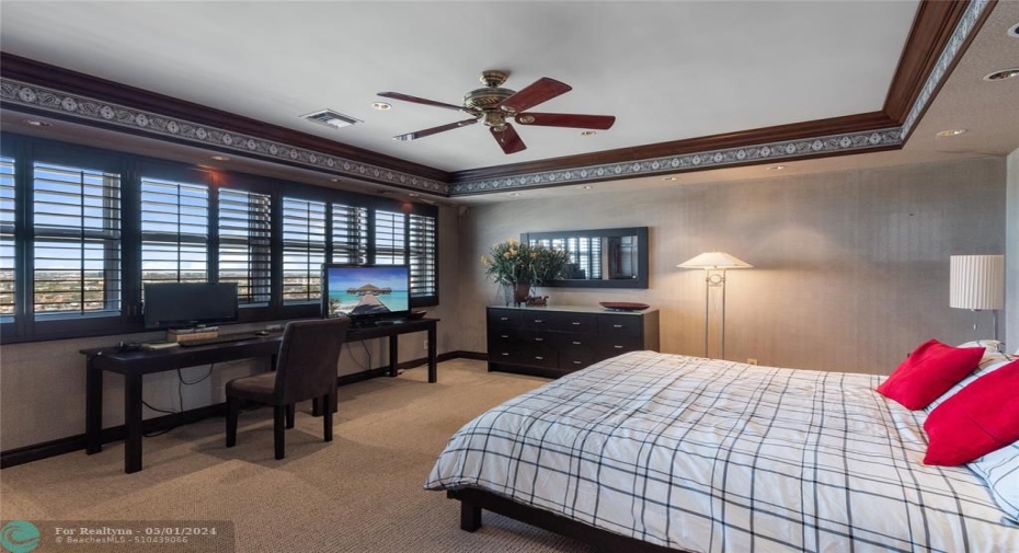 3rd Bedroom,  Plantation shutters/with Impact windows