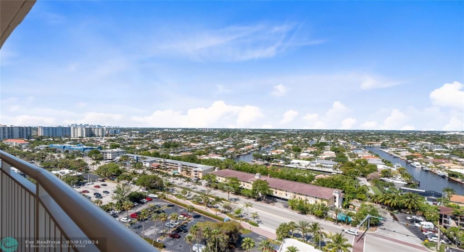 West view from the catwalk entry
