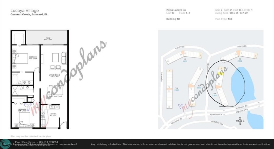 Building location in Lucaya Lane.