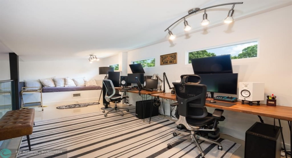 loft office area or guest bedroom