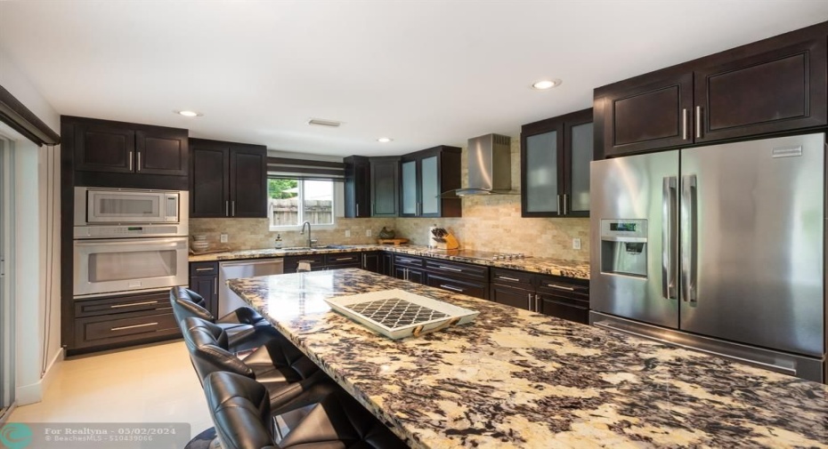 kitchen with the WOW work area island