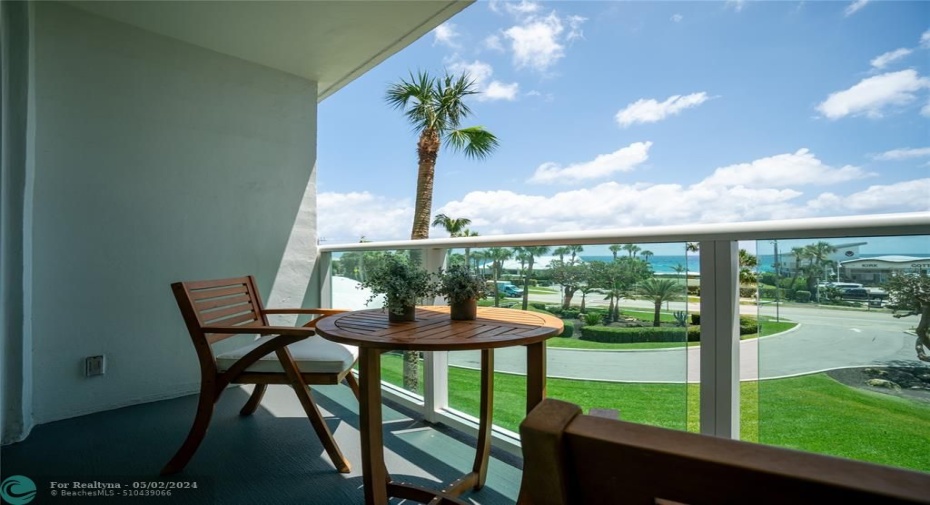 VIEW FROM YOUR BALCONY OF UNIT 404