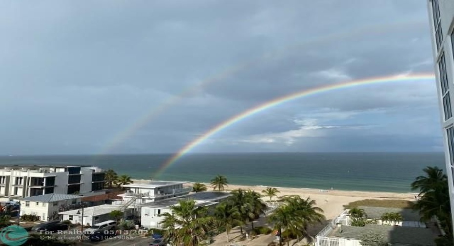 Ocean view from Northeast facing balcony