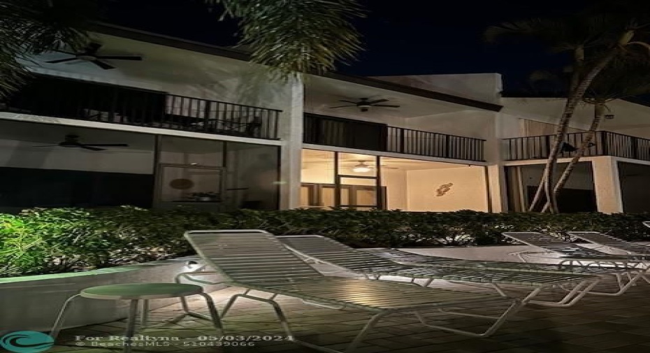 Night View of Back of unit