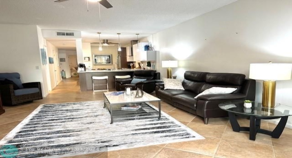 View from Living Room to the Kitchen