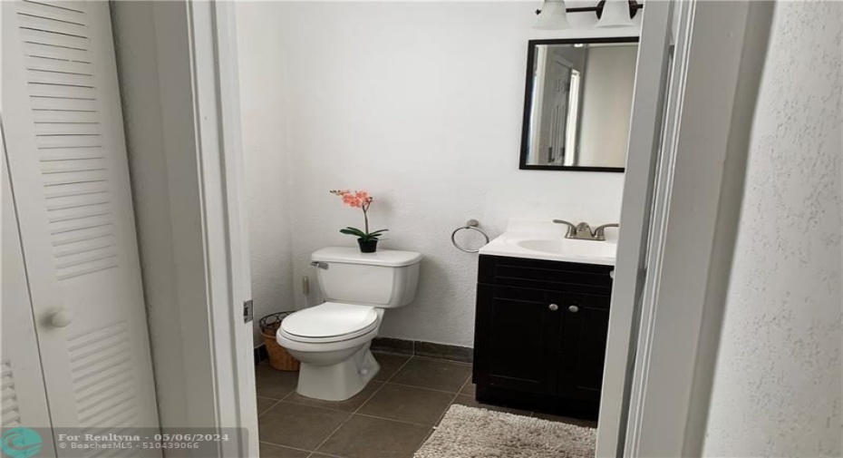 first floor guest bathroom