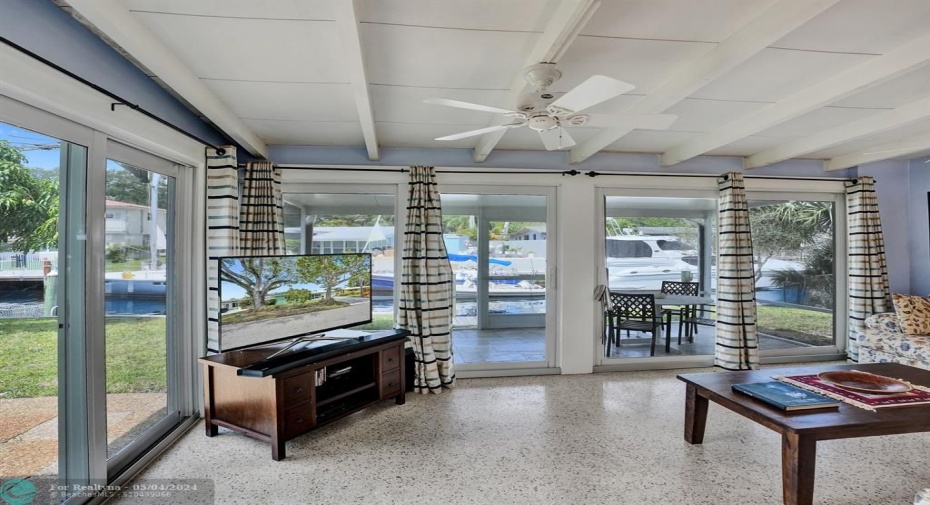 Family Room with Water Views
