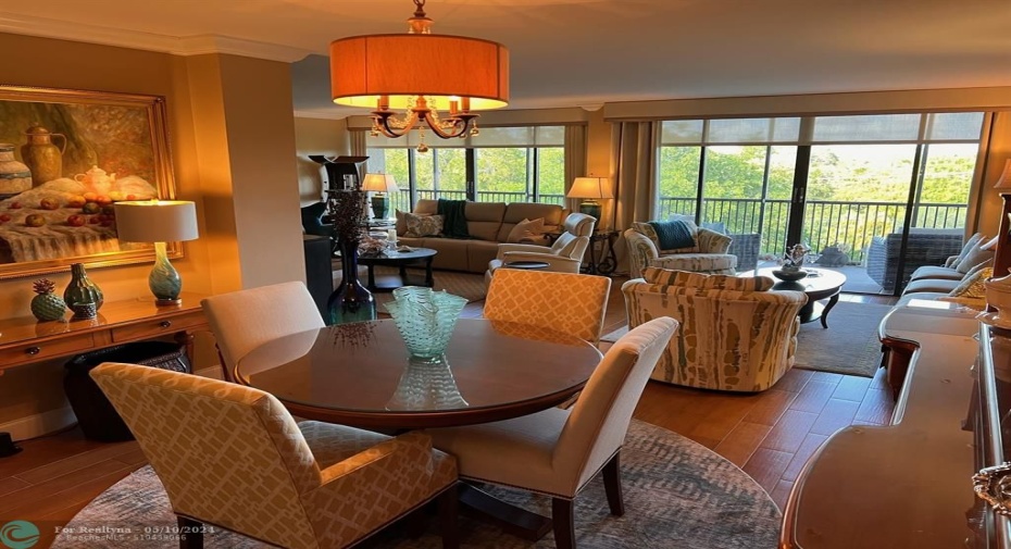 Dinning and Living Room Area