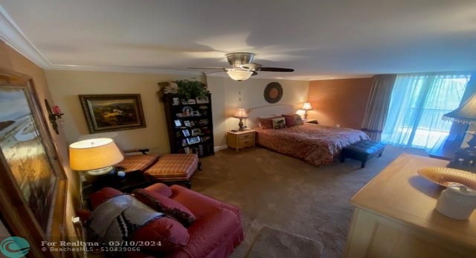 Bedroom with sitting area