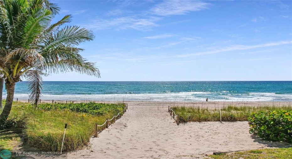 private beach