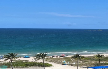 View from living room window and balcony